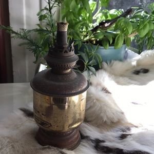 Vintage Dutch Brass Ship Lamp